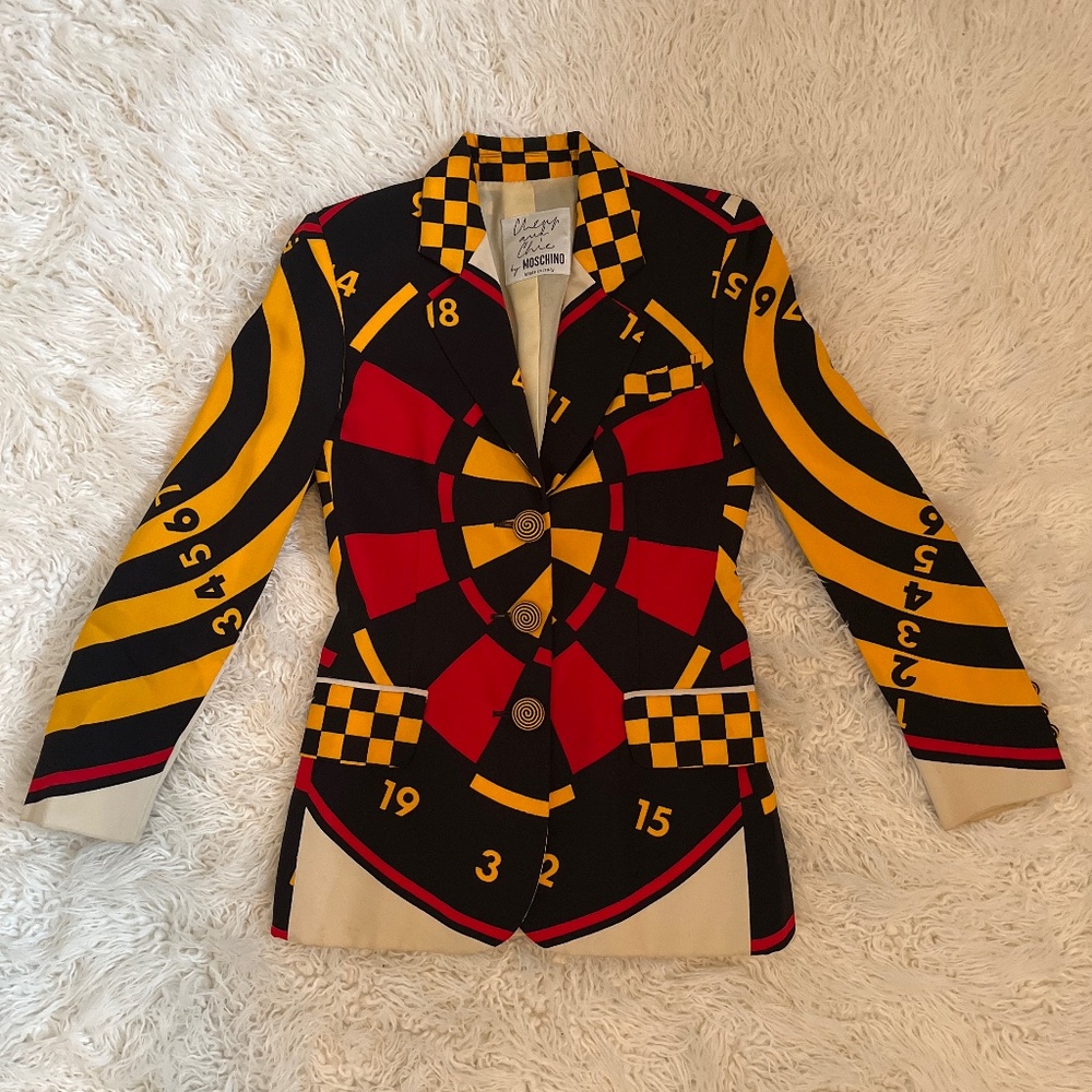 Moschino dartboard jacket - Vintage !!